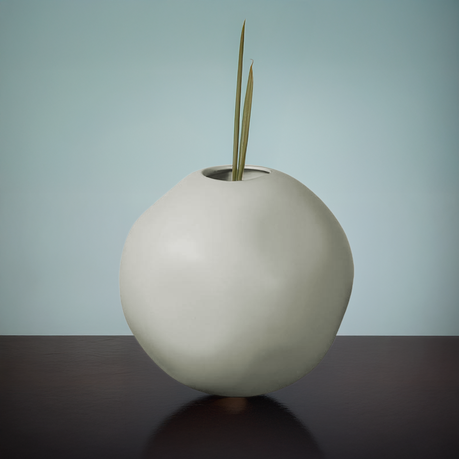 Jarrón de Cerámica Redondo Grande Minimalista Kelida Porcelana