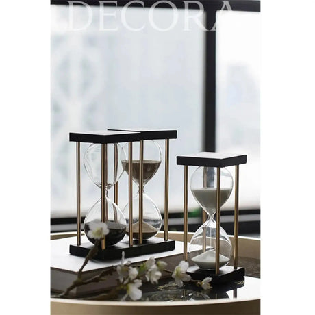 Reloj de Arena Dorada Re Decora