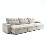 Sofá 3 Cuerpos Sidney Tela Beige - 2.84m