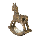 Escultura de caballo mecedor
