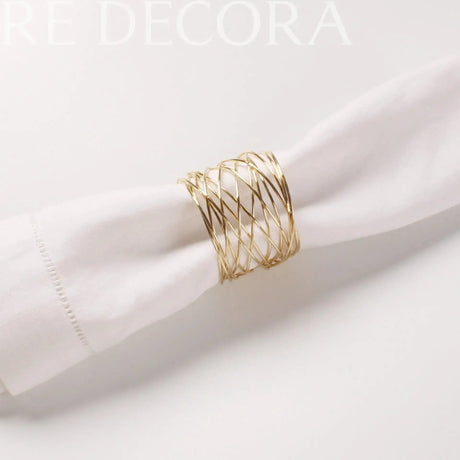 Servilleteros Aros - Set de 4 Re Decora