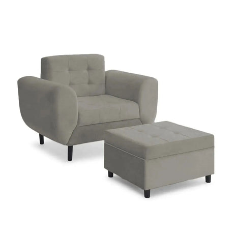 Set Poltrona + Pouf Harmony Re Decora