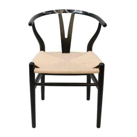 Silla wishbone negra