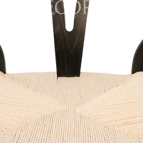 Silla wishbone negra