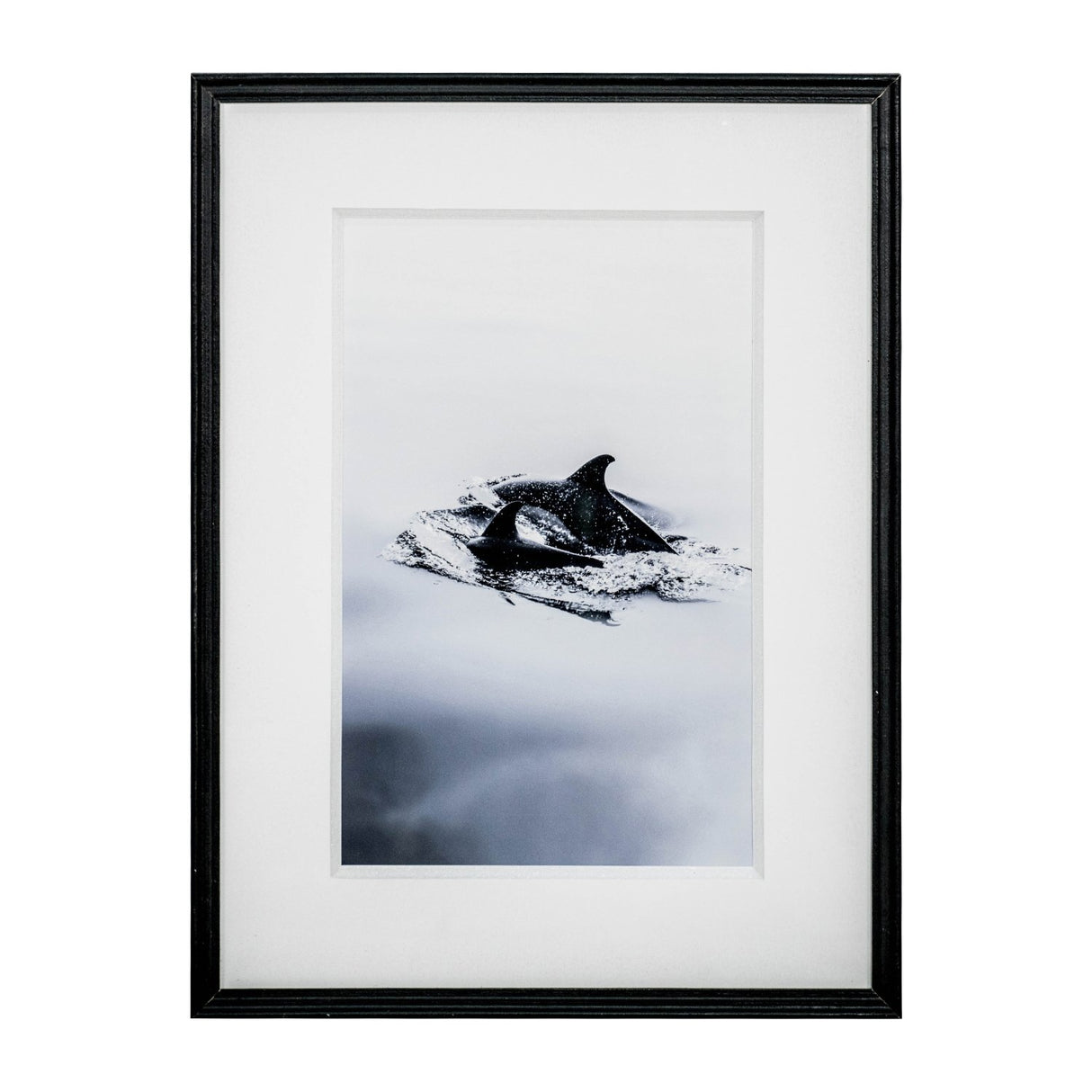 Cuadro Nórdico Delfines de mar oscuro