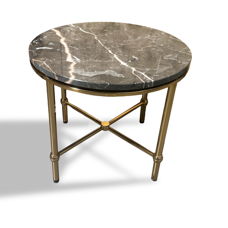 Mesa Lateral de Mármol Marronette Re Decora