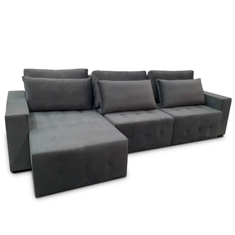 Sofá Bellagio 3 Cuerpos Extensible Y Reclinable De 3.10 Metros Impermeabilizado Stock Di Qualita