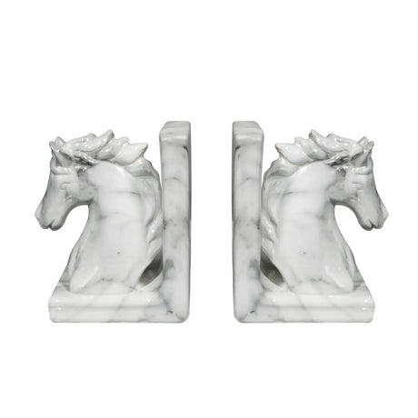 Sujeta libros de Caballo Blanco Re Decora