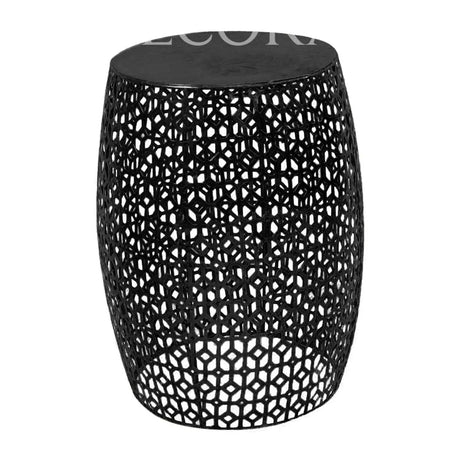 Taburete Filigrana Negro Mate - Set de 2 Re Decora