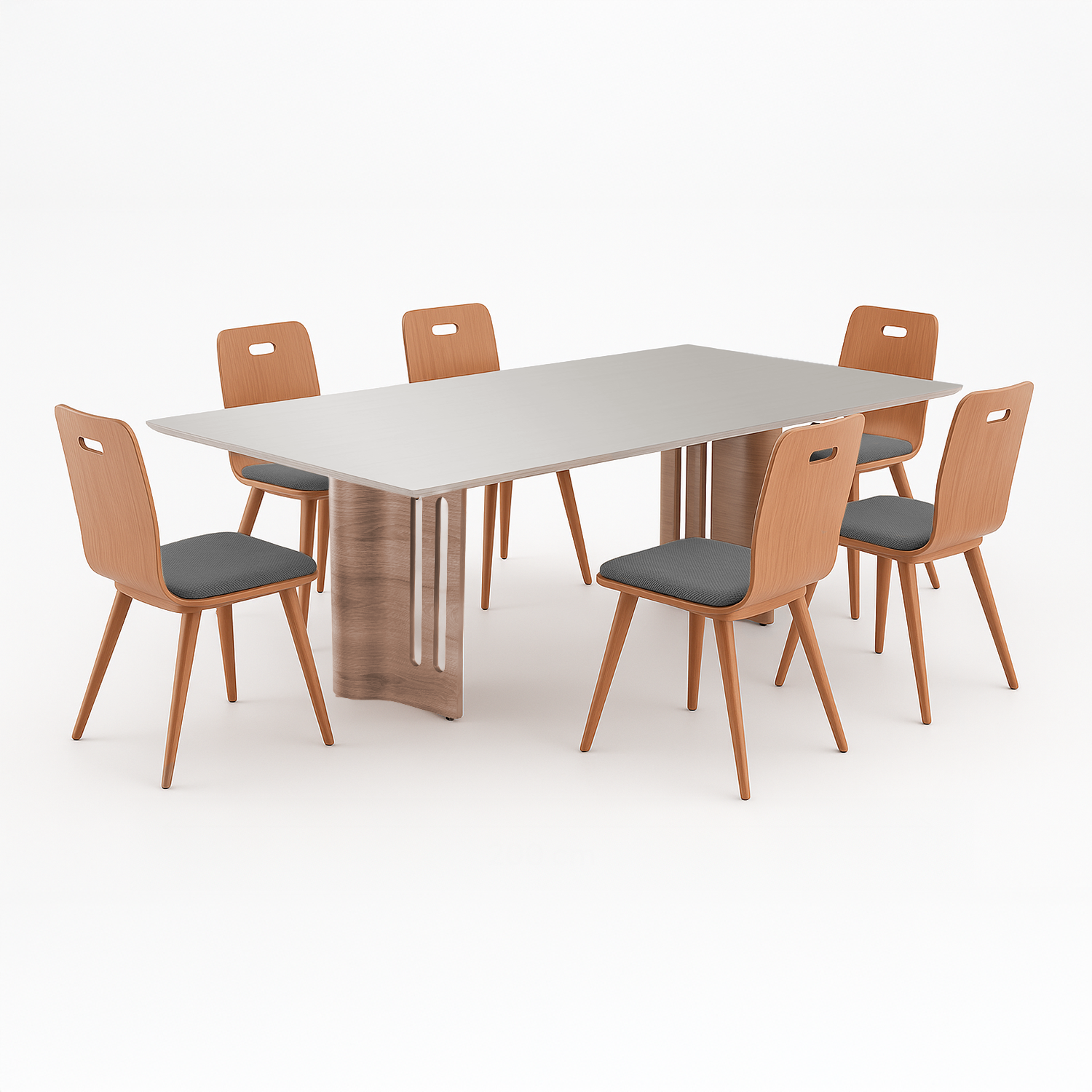 Mesa de comedor Yasmin y silla Solana