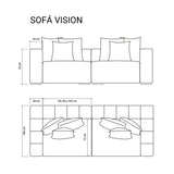 Sofá Vision 2 cuerpos