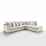 Sofá Seccional 3 Cuerpos Atualittá con Chaise Longue Derecho Tela Beige- 2.67 x 1.85m a Confección