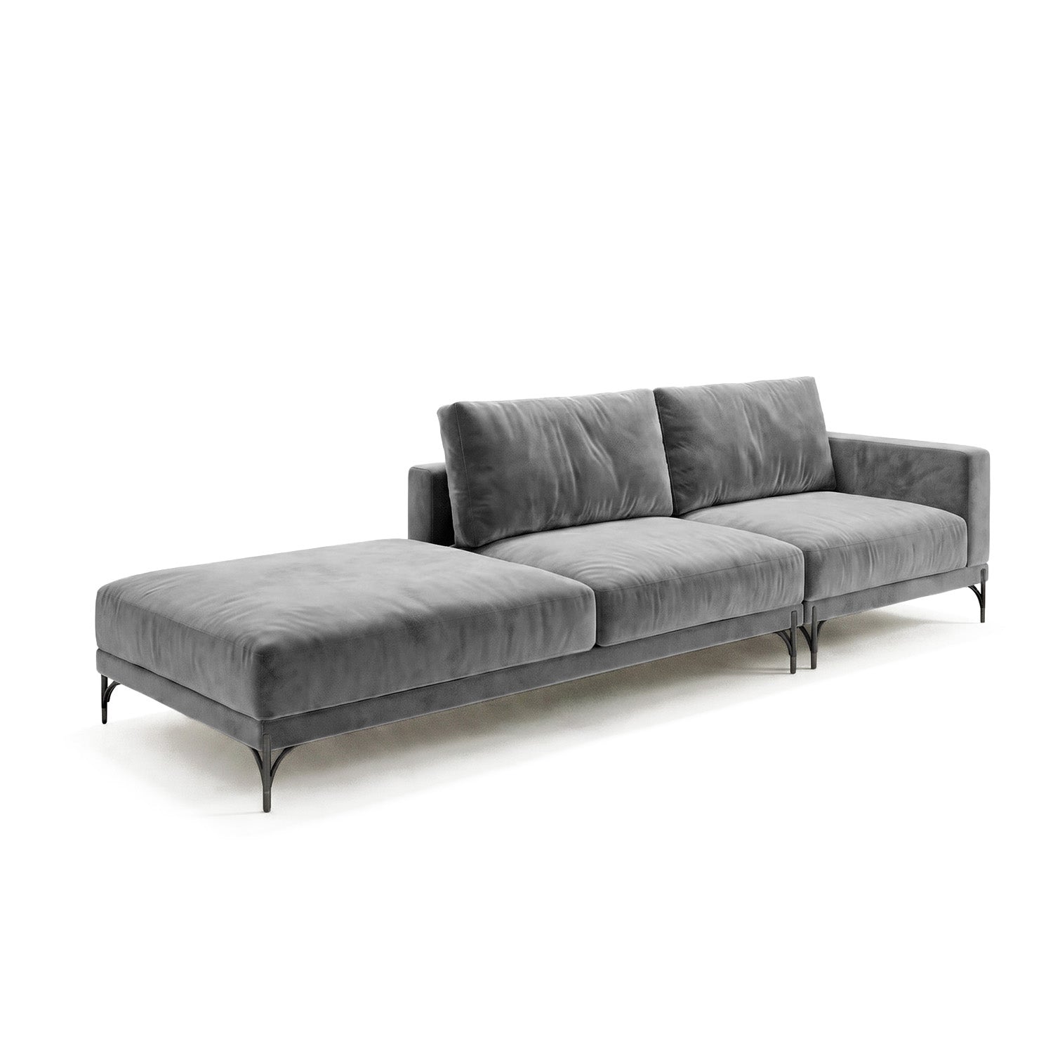 Sofá Cobble Single con Pouf