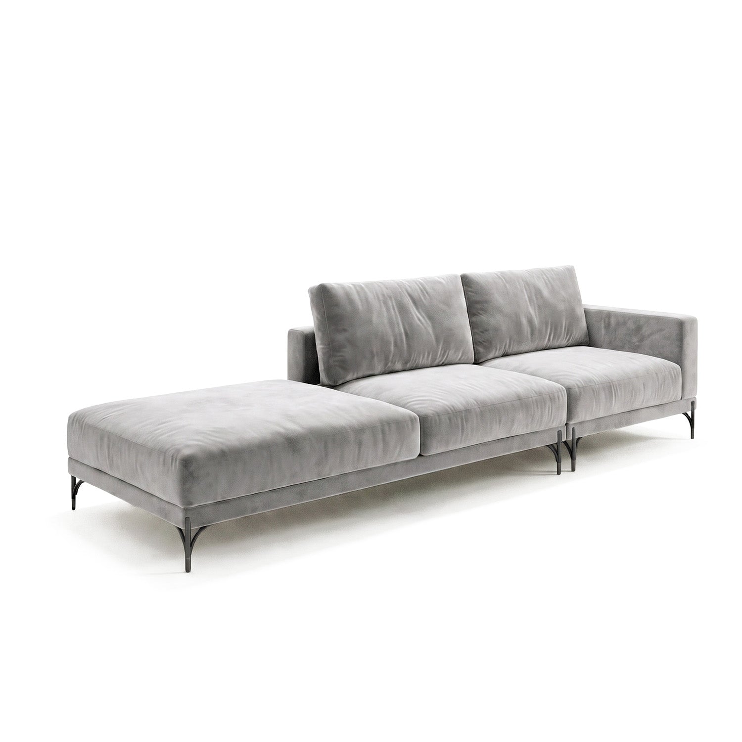Sofá Cobble Single con Pouf