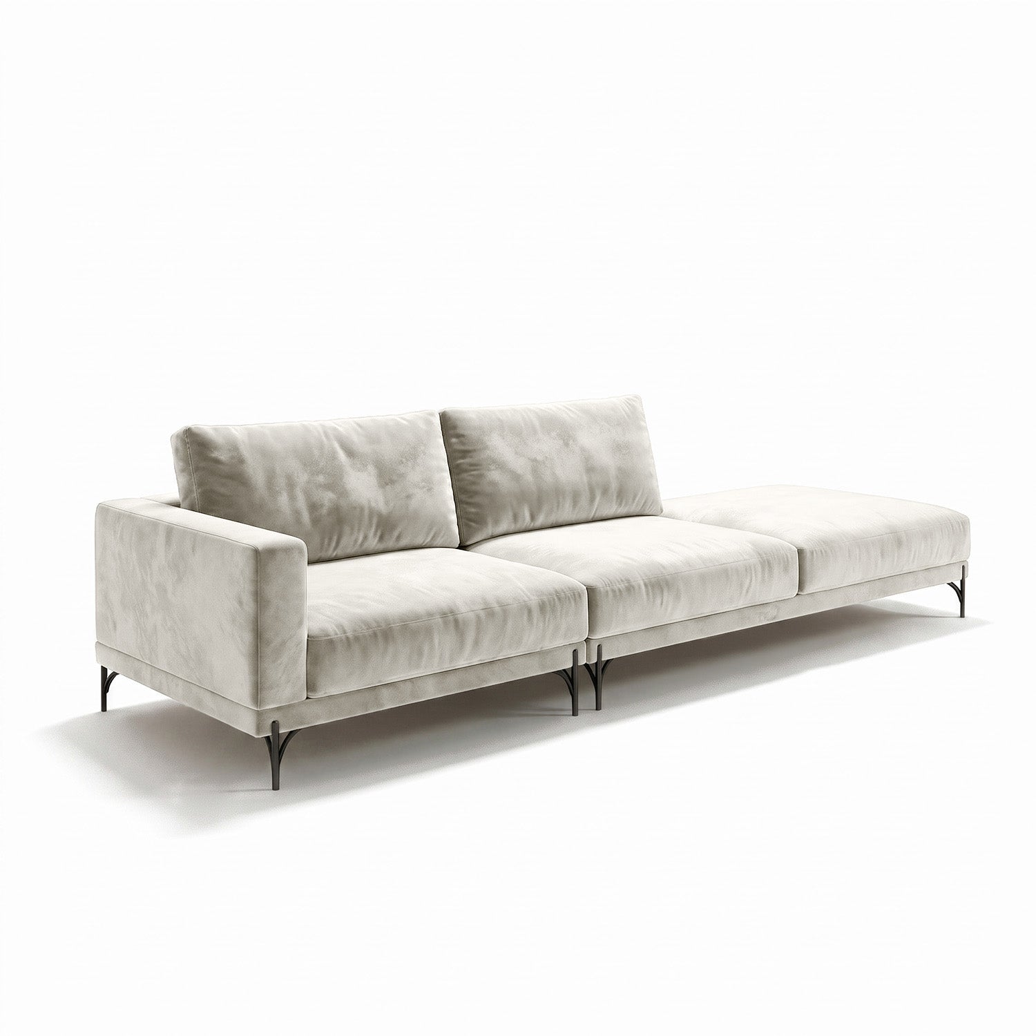 Sofá Cobble Single con Pouf