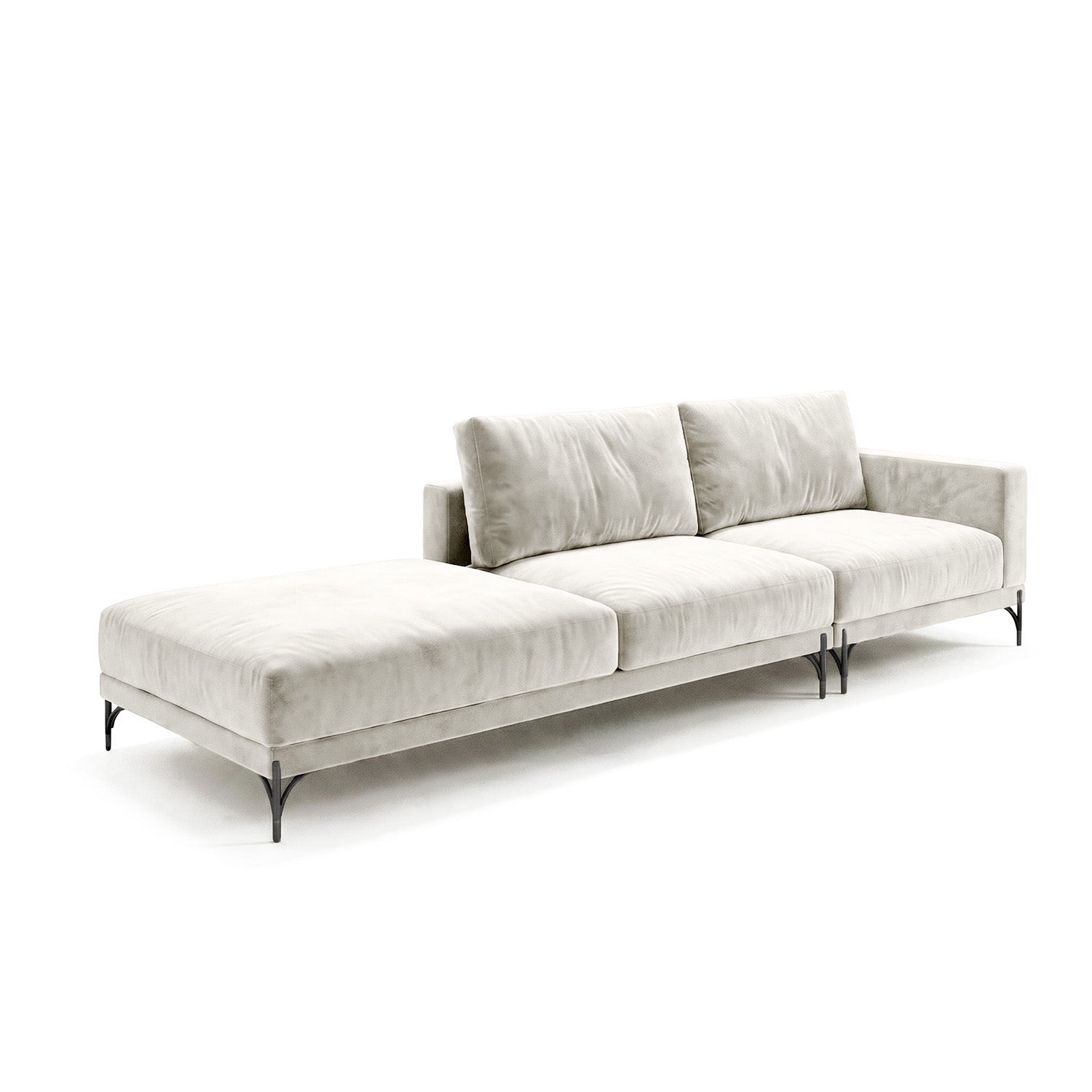 Sofá Cobble Single con Pouf