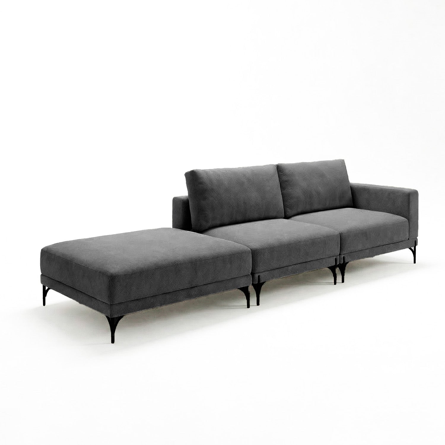 Sofá Cobble Single con Pouf