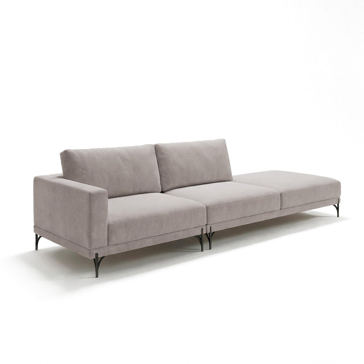 Sofá Cobble Single con Pouf