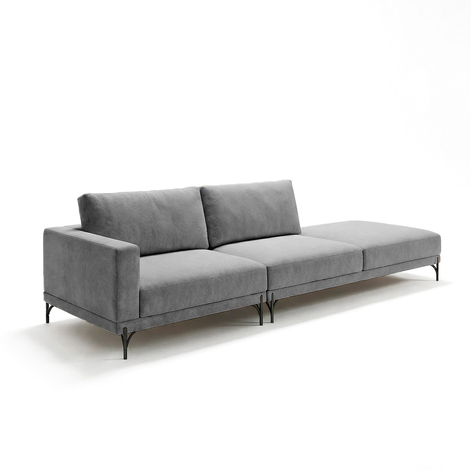 Sofá Cobble Single con Pouf