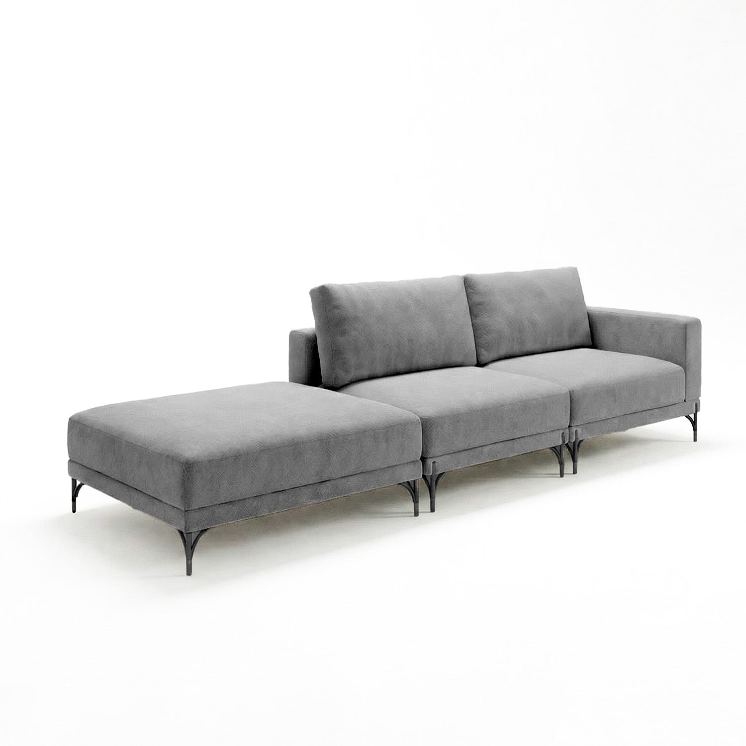 Sofá Cobble Single con Pouf