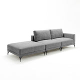 Sofá Cobble Single con Pouf