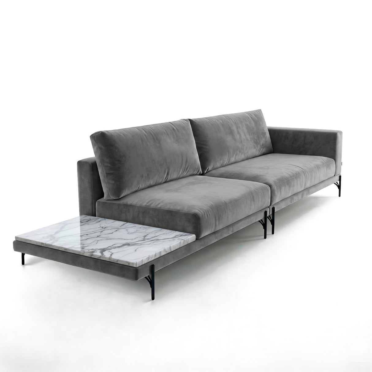 Sofá Cobble con Mesa de Mármol