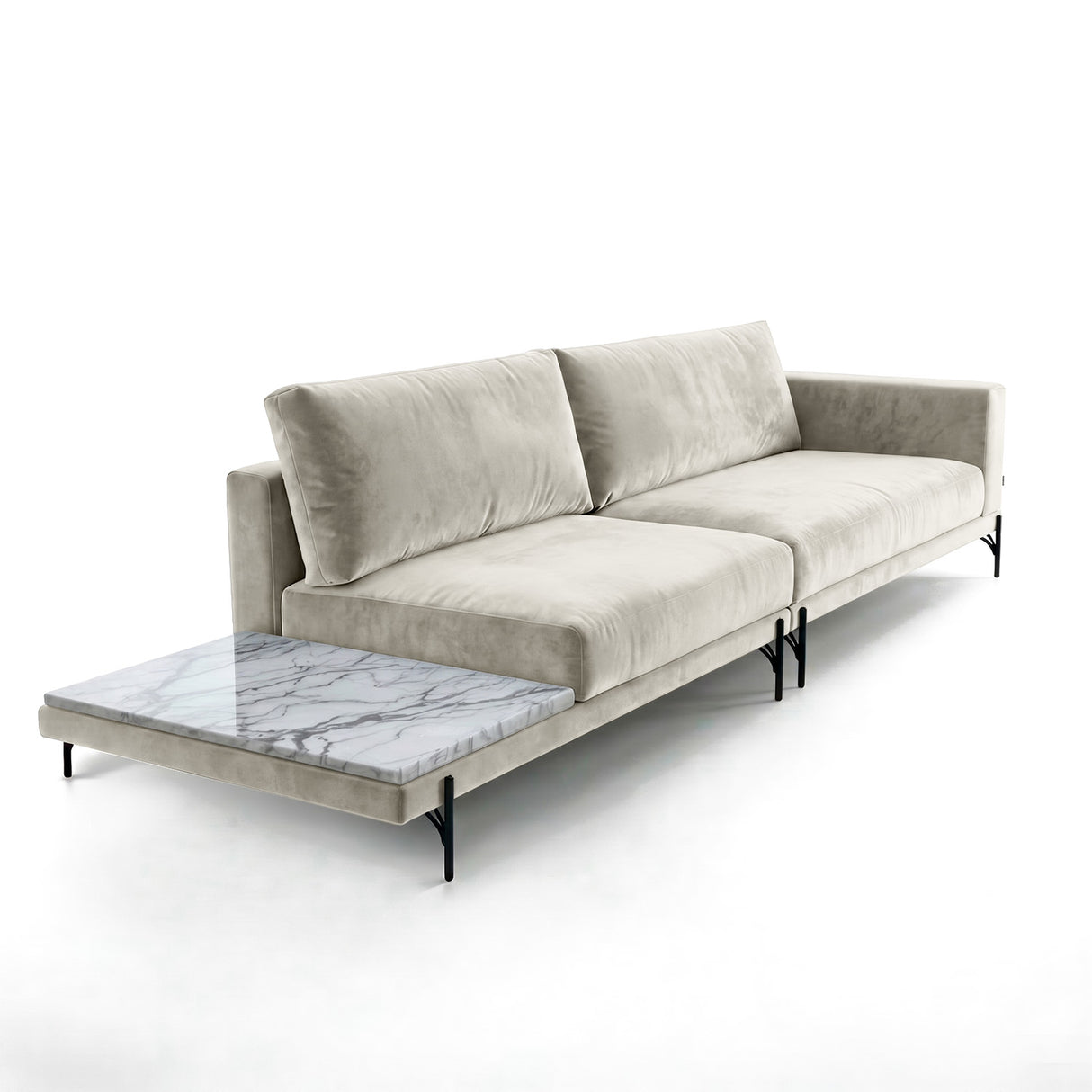Sofá Cobble con Mesa de Mármol