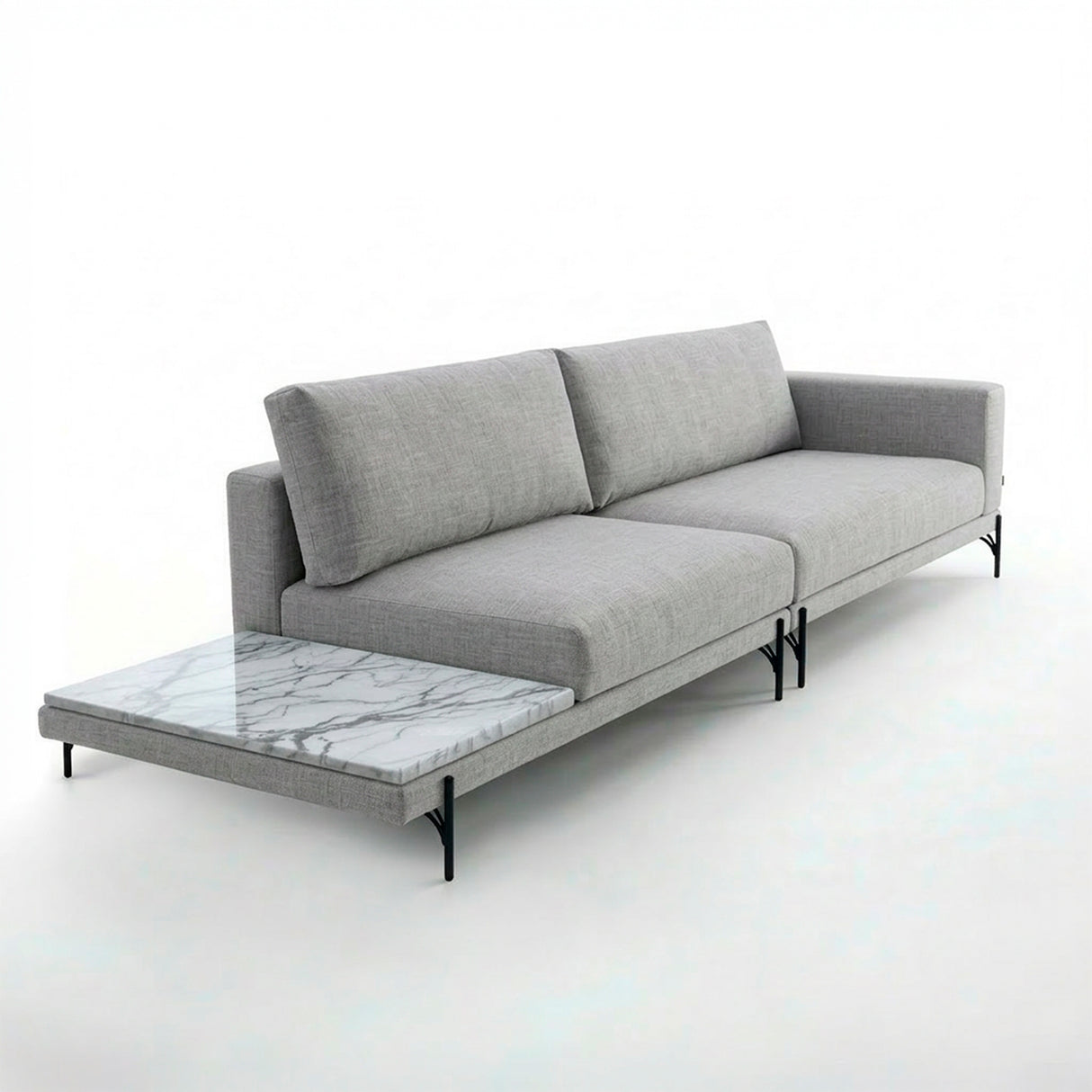Sofá Cobble con Mesa de Mármol