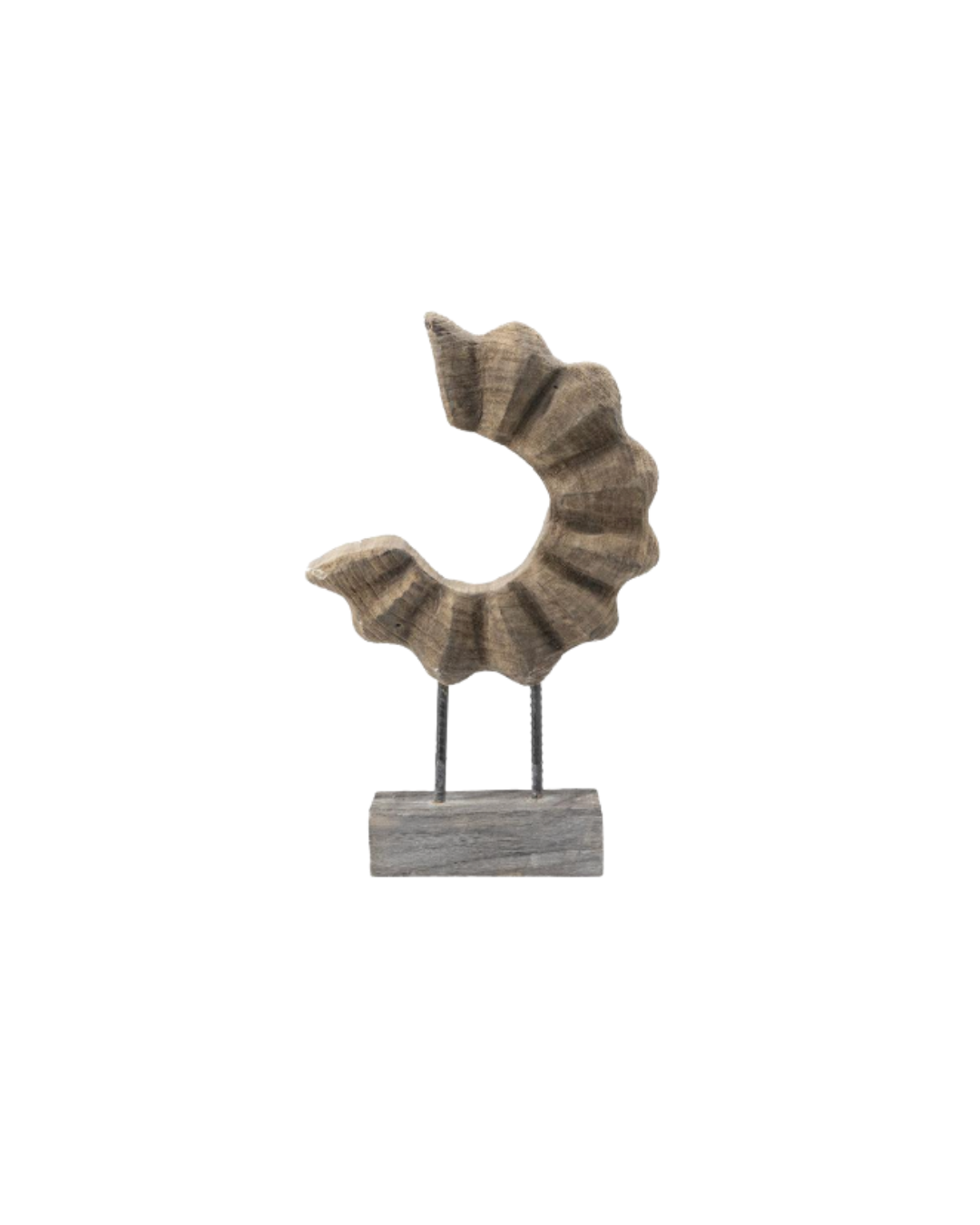 Escultura rústica madera