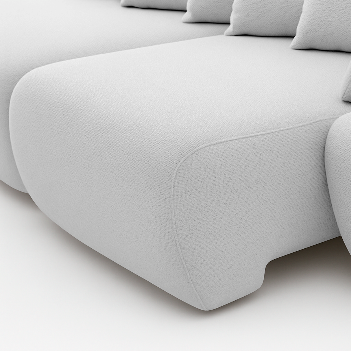 Sofá extensible Solana con pouf