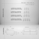 Sofá Cama 2 cuerpos Zurich Stock