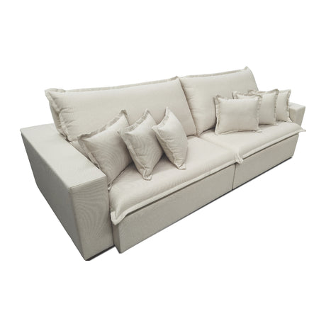 Sofá Moon Extensible y Reclinable 2.80m Tejido 2002 Stock Di Qualita