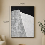 Cuadro montaña black and white