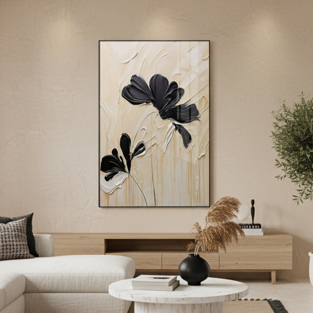 Cuadro flor abstracta