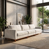 Sofá 3 Cuerpos Adesso Single Tela Beige - 3.30m a Confección