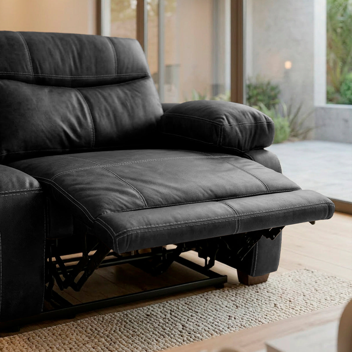 Sofá de Cuero Elbrus Reclinable y Extensible