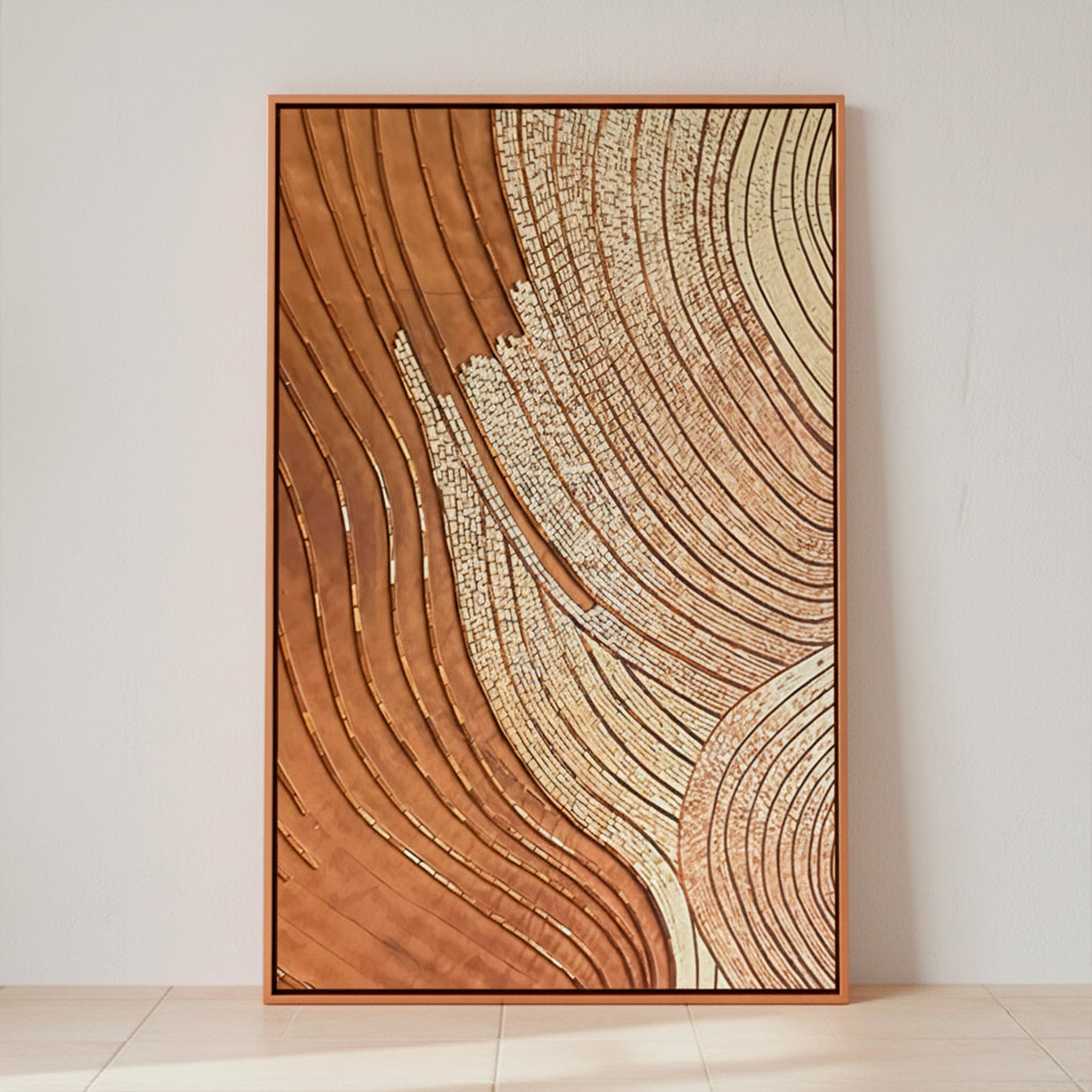 Cuadro arena rústica