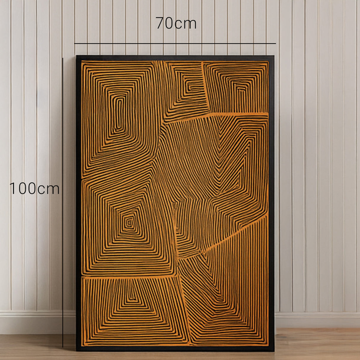 Cuadro abstracto rojo