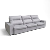 Sofá 3 Cuerpos Houston Tejido Gris 1001 - 3.14MT Stock