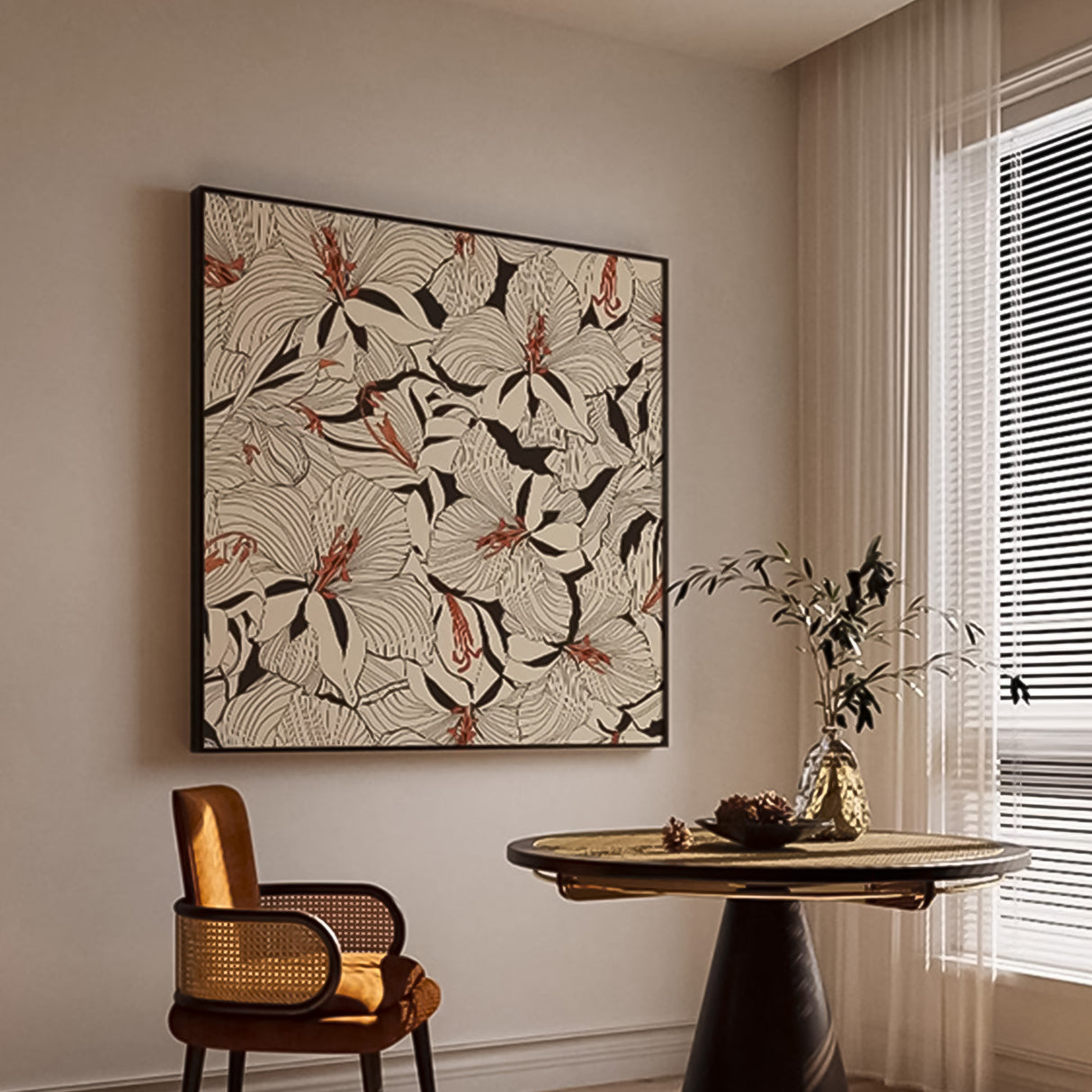 Cuadro primavera japonesa