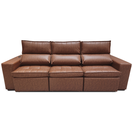 sofa extensible y reclinable /  sofa de ecocuero /  sofa de reclinable /  sofa extensible / sofa de reclinable 3 cuerpos /  sofa extensible de 3 cuerpos