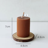 Vela de Cera Cilíndrica Nórdica