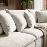 Sofá Seccional 3 Cuerpos Atualittá con Chaise Longue Derecho Tela Beige- 2.67 x 1.85m a Confección