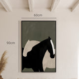 Cuadro caballos abstracto