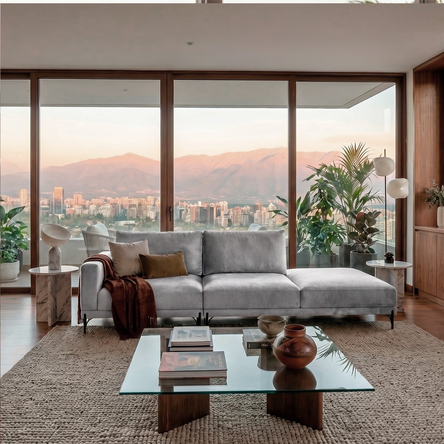 Sofá Cobble Single con Pouf