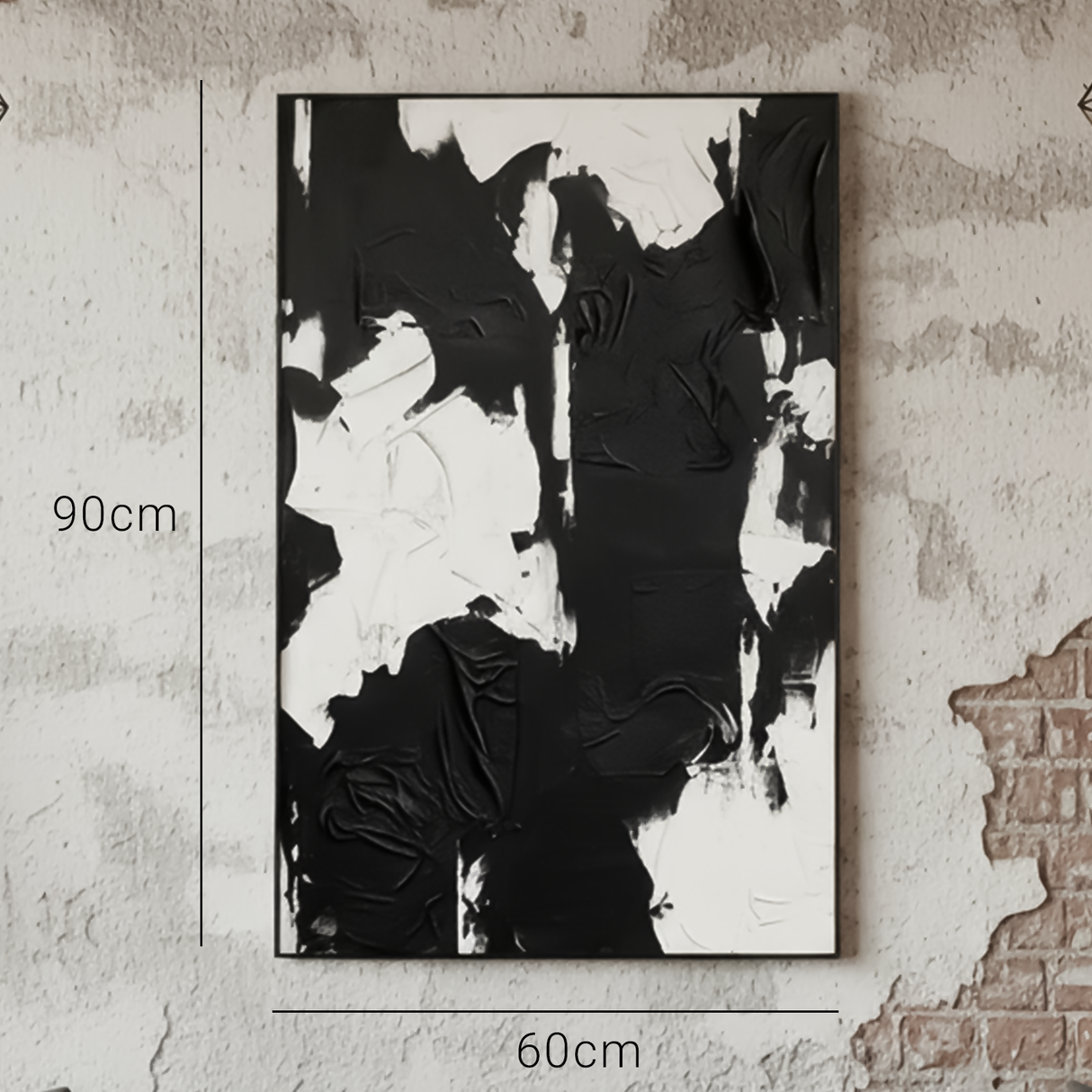 Cuadro contemporáneo black and white