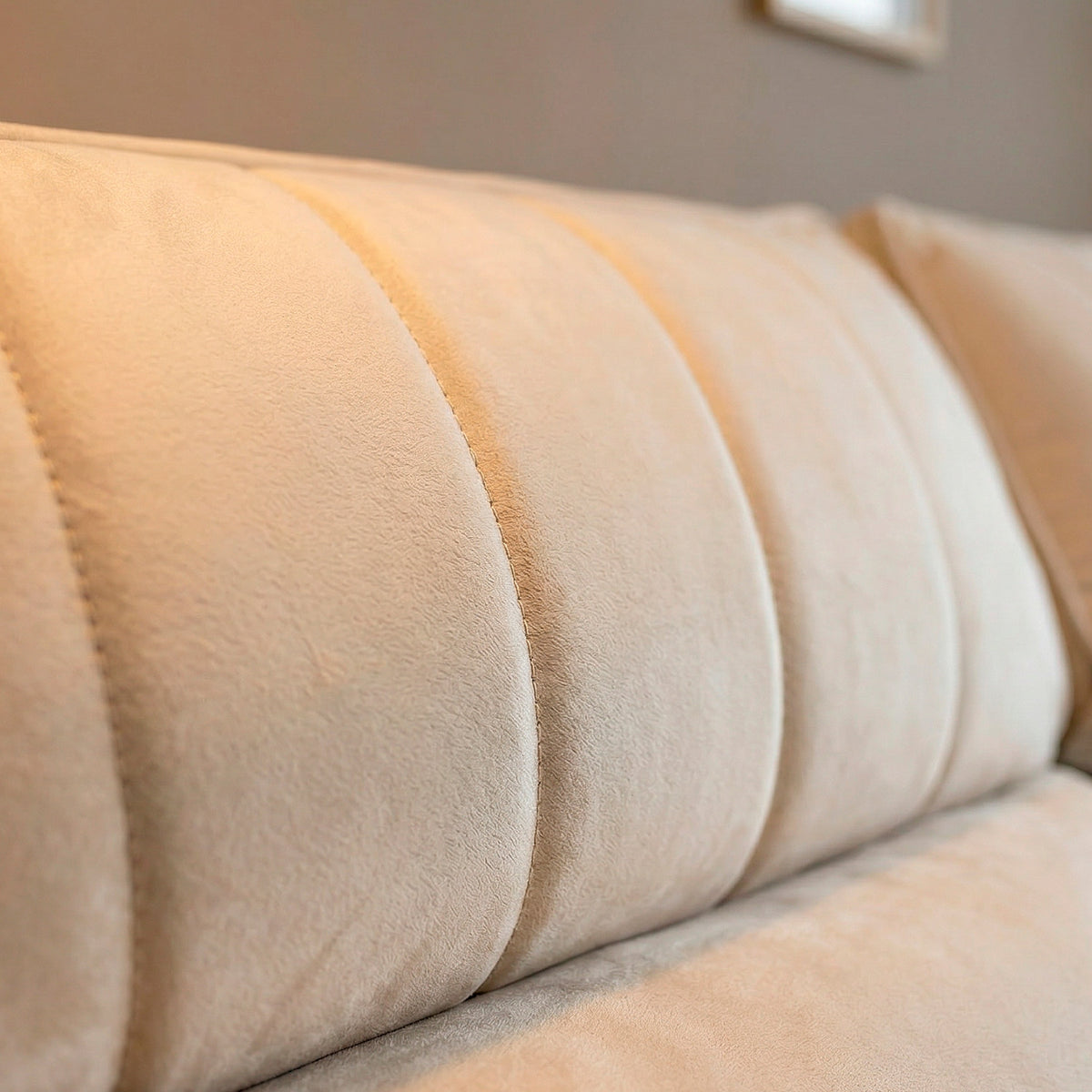 Sofá Extensible y reclinable Toquio Tejido Beige Impermeabilizado - 3.14MT Stock
