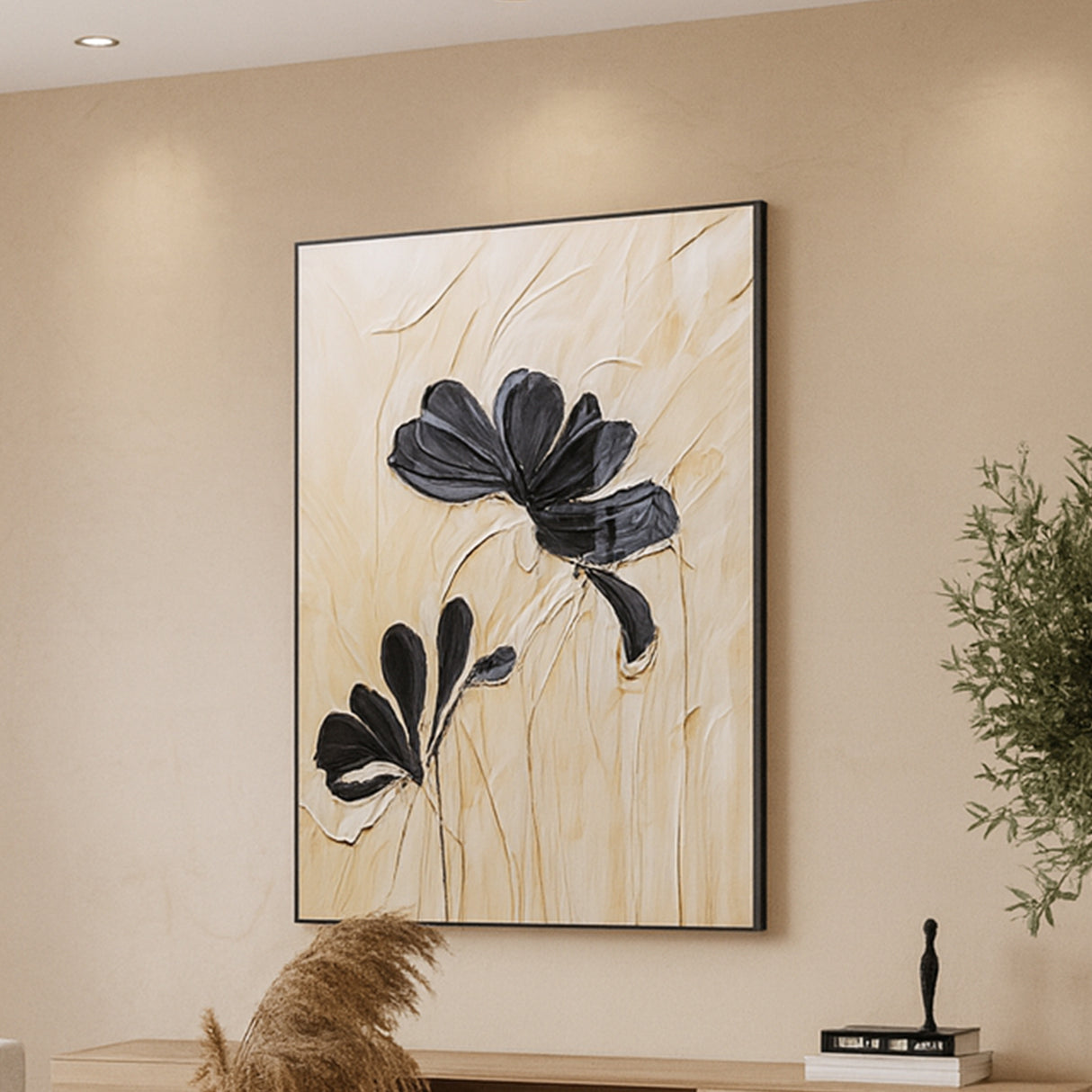 Cuadro flor abstracta