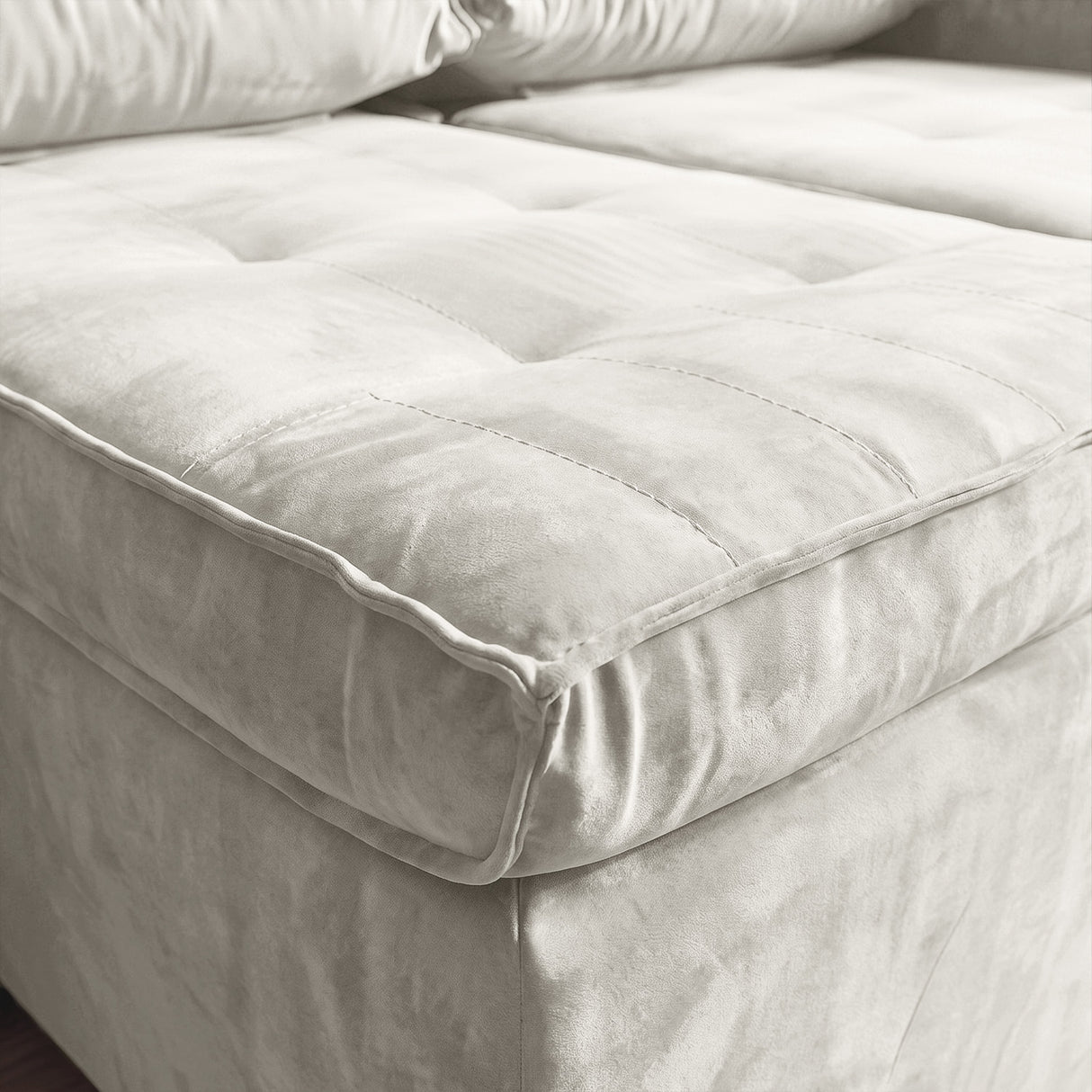 Sofá 2 cuerpos Toquio Tela Beige - 1.84m