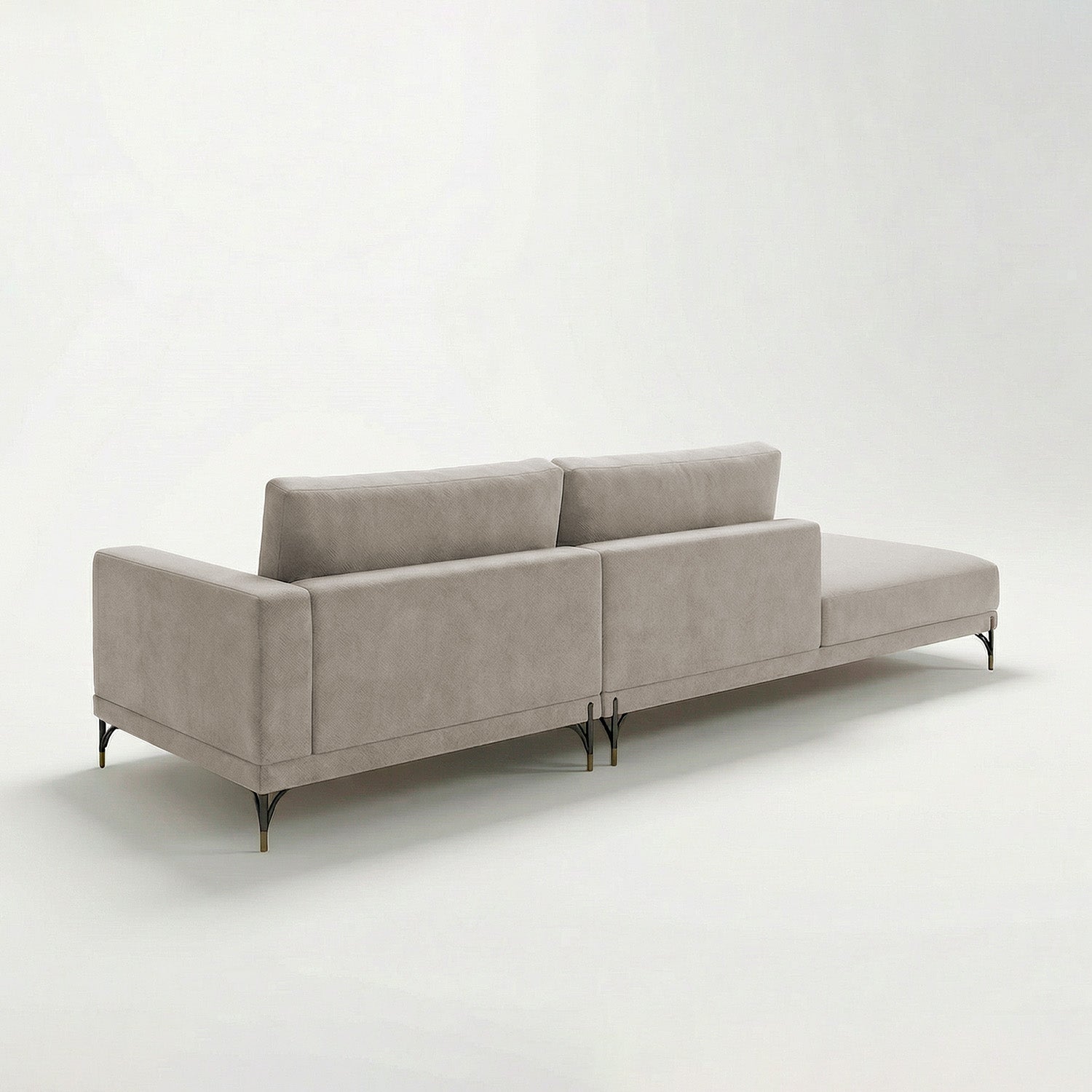 Sofá Cobble Single con Pouf